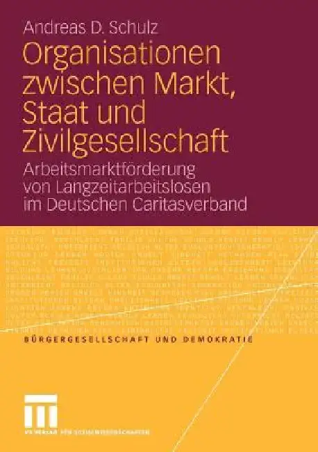 Cover of Organisationen Zwischen Markt, Staat Und Zivilgesellschaft