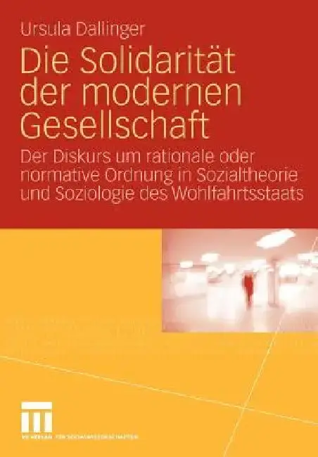 Cover of Die Solidarität Der Modernen Gesellschaft