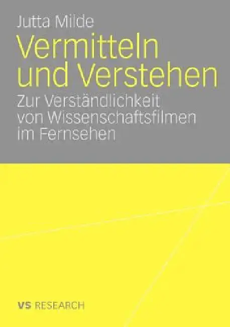 Cover of Vermitteln Und Verstehen