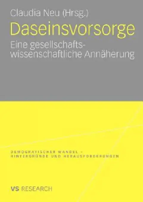 Cover of Daseinsvorsorge