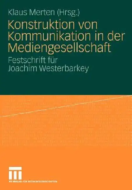 Cover of Konstruktion Von Kommunikation in Der Mediengesellschaft