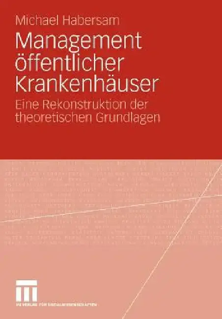 Cover of Management Öffentlicher Krankenhäuser