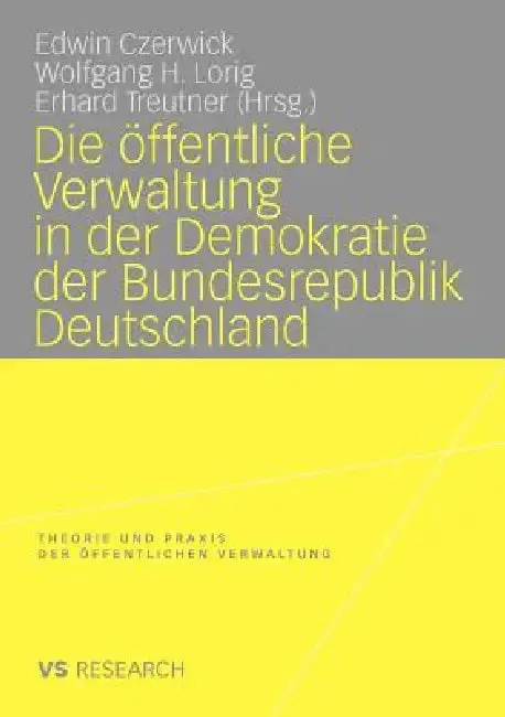 Cover of Die Öffentliche Verwaltung in Der Demokratie Der Bundesrepublik Deutschland