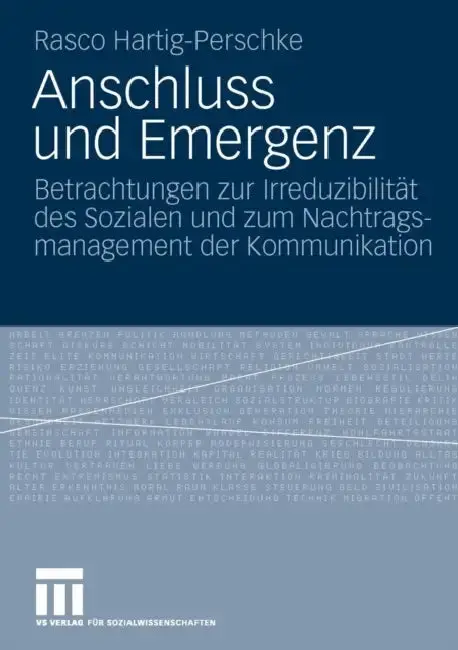 Cover of Anschluss Und Emergenz
