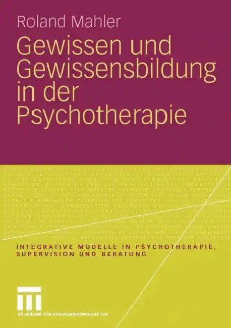 Cover of Gewissen Und Gewissensbildung in Der Psychotherapie