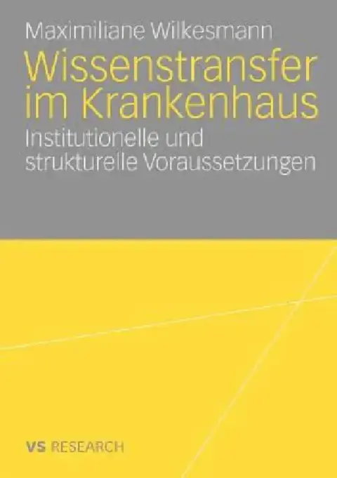 Cover of Wissenstransfer Im Krankenhaus