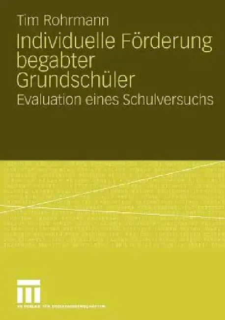 Cover of Individuelle Förderung Begabter Grundschüler