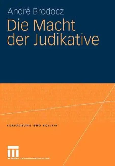 Cover of Die Macht Der Judikative