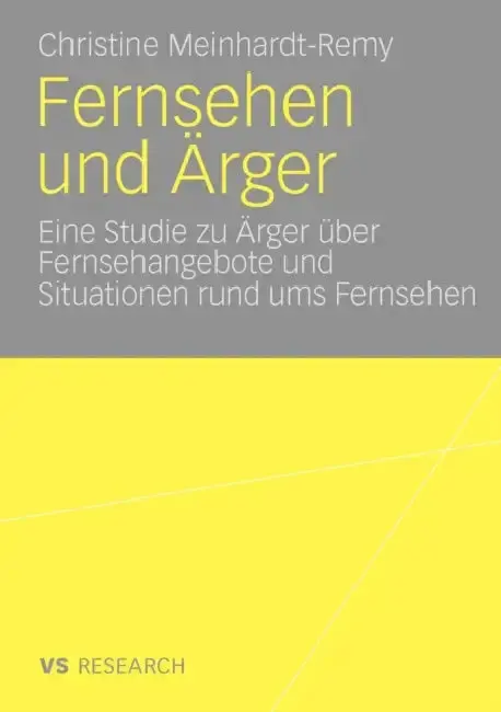Cover of Fernsehen Und Ärger