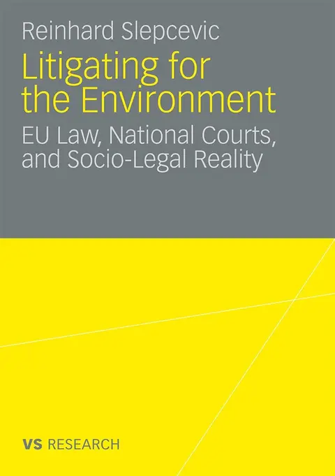 Cover of Litigating for the Environment