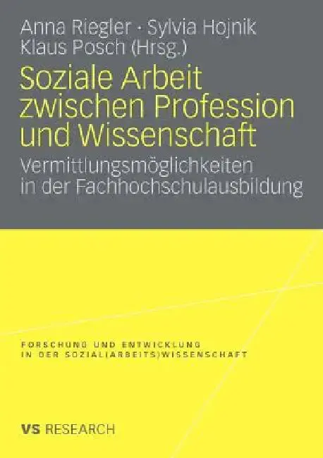 Cover of Soziale Arbeit Zwischen Profession Und Wissenschaft