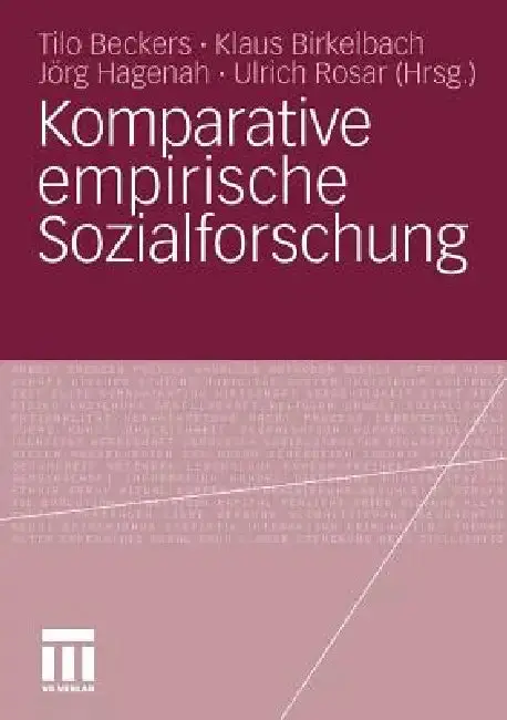 Cover of Komparative Empirische Sozialforschung