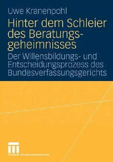 Cover of Hinter Dem Schleier Des Beratungsgeheimnisses