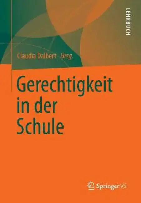 Cover of Gerechtigkeit in Der Schule