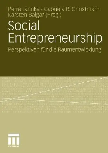 Cover of Social Entrepreneurship