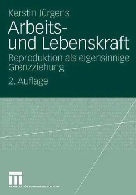 Cover of Arbeits- Und Lebenskraft