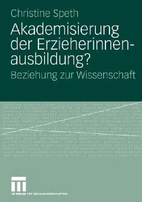 Cover of Akademisierung Der Erzieherinnenausbildung?