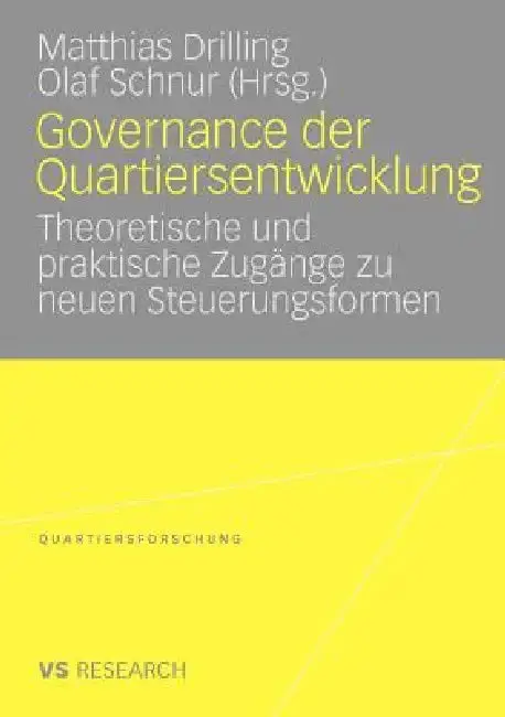 Cover of Governance Der Quartiersentwicklung