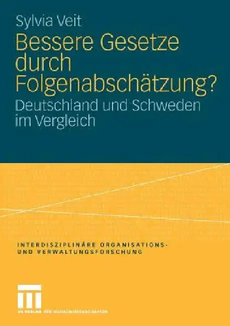 Cover of Bessere Gesetze Durch Folgenabschätzung?