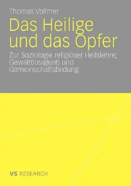 Cover of Das Heilige Und Das Opfer