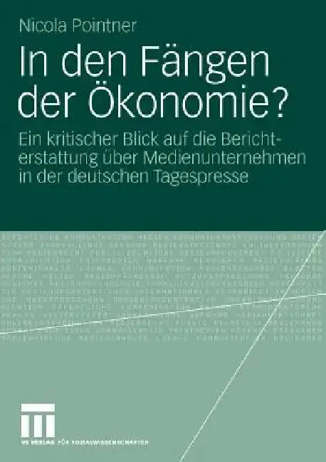 Cover of In Den Fängen Der Ökonomie?