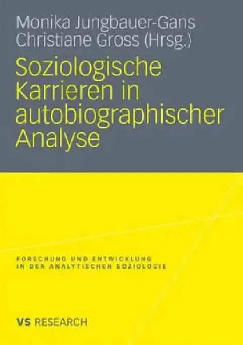 Cover of Soziologische Karrieren in Autobiographischer Analyse