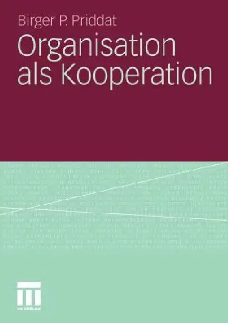 Cover of Organisation ALS Kooperation