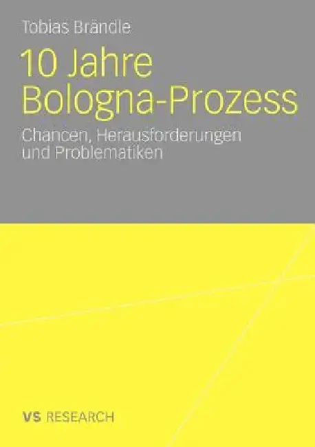 Cover of 10 Jahre Bologna Prozess