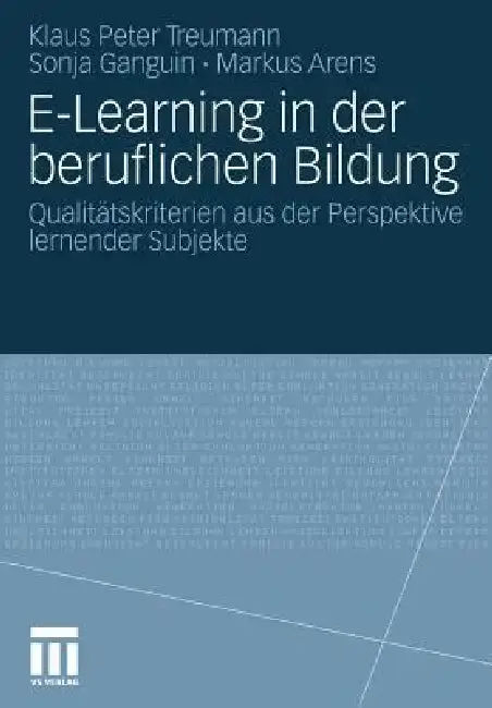 Cover of E-Learning in Der Beruflichen Bildung