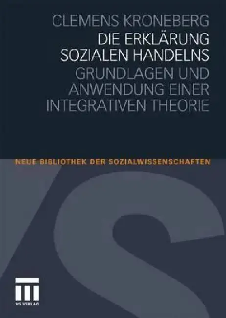 Cover of Die Erklärung Sozialen Handelns