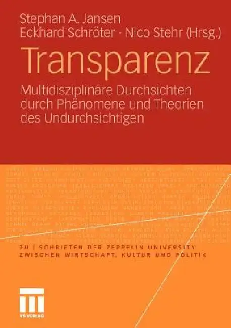 Cover of Transparenz