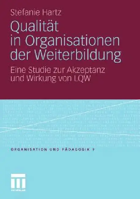 Cover of Qualität in Organisationen Der Weiterbildung