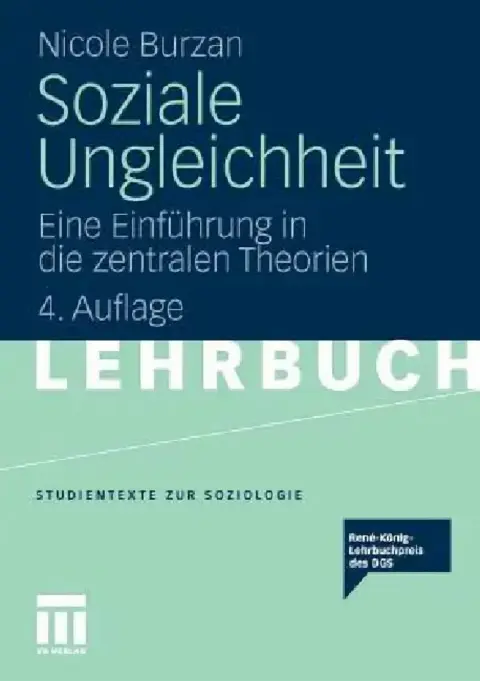 Cover of Soziale Ungleichheit