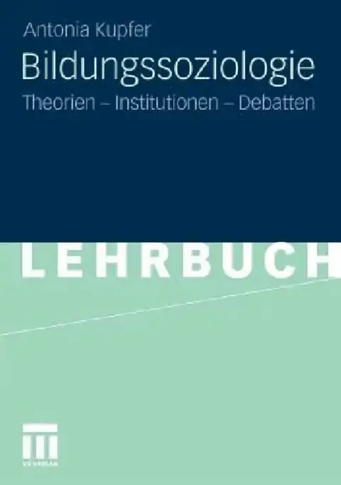 Cover of Bildungssoziologie