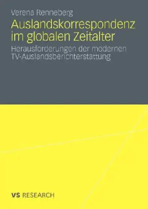 Cover of Auslandskorrespondenz Im Globalen Zeitalter