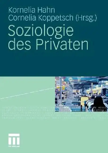 Cover of Soziologie Des Privaten