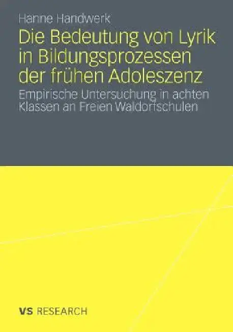 Cover of Die Bedeutung Von Lyrik in Bildungsprozessen Der Frühen Adoleszenz