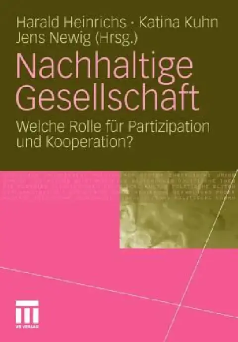 Cover of Nachhaltige Gesellschaft