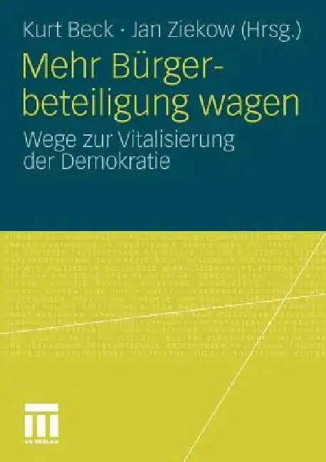 Cover of Mehr Bürgerbeteiligung Wagen