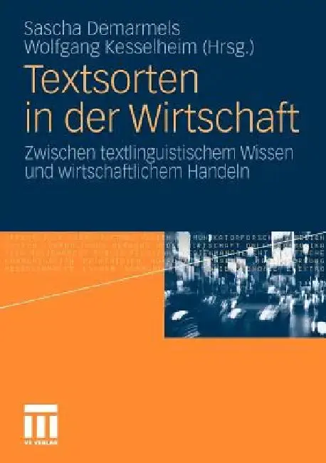 Cover of Textsorten in Der Wirtschaft