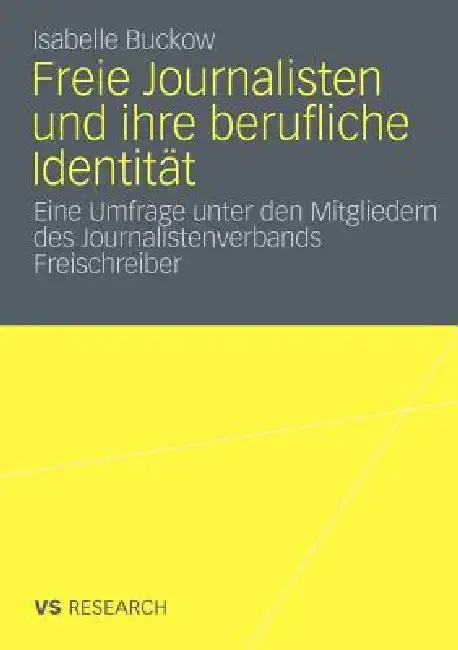 Cover of Freie Journalisten Und Ihre Berufliche Identität