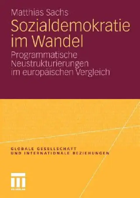 Cover of Sozialdemokratie Im Wandel