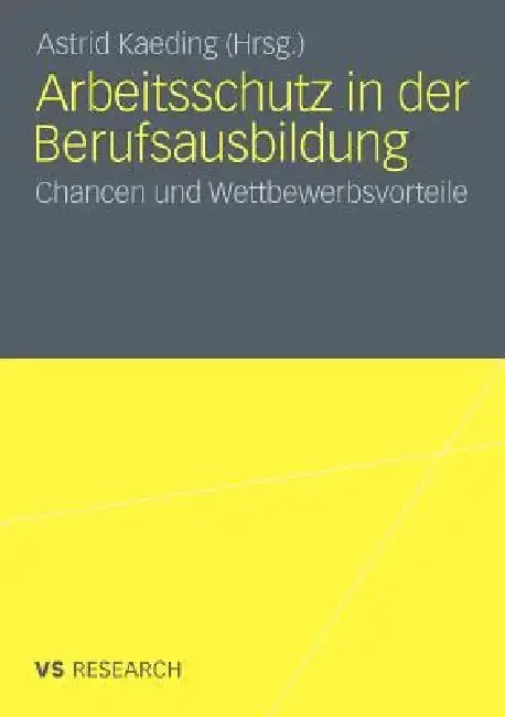 Cover of Arbeitsschutz in Der Berufsausbildung