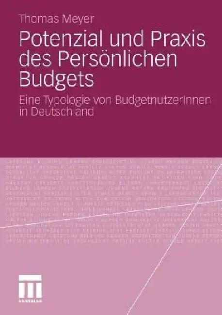 Cover of Potenzial Und PRAXIS Des Persönlichen Budgets