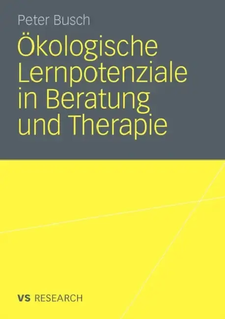 Cover of Ökologische Lernpotenziale in Beratung Und Therapie