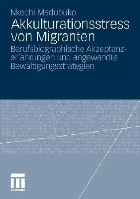 Cover of Akkulturationsstress Von Migranten