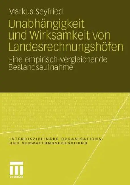 Cover of Unabhängigkeit Und Wirksamkeit Von Landesrechnungshöfen