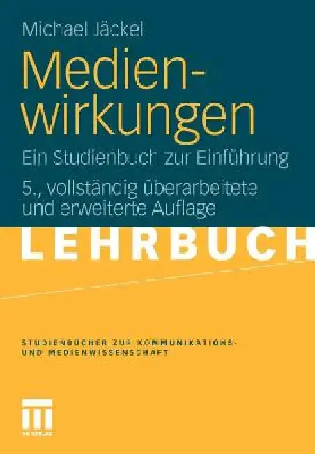 Cover of Medienwirkungen