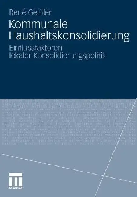 Cover of Kommunale Haushaltskonsolidierung
