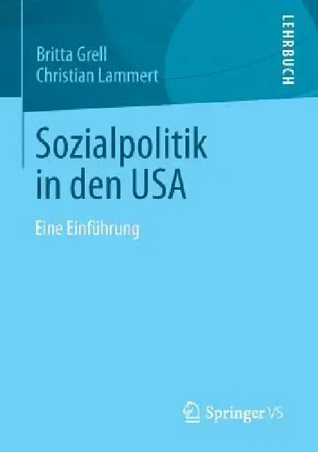 Cover of Sozialpolitik in Den USA